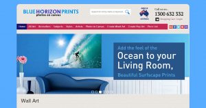 Website and main menu redesign - Bluehorizonprints